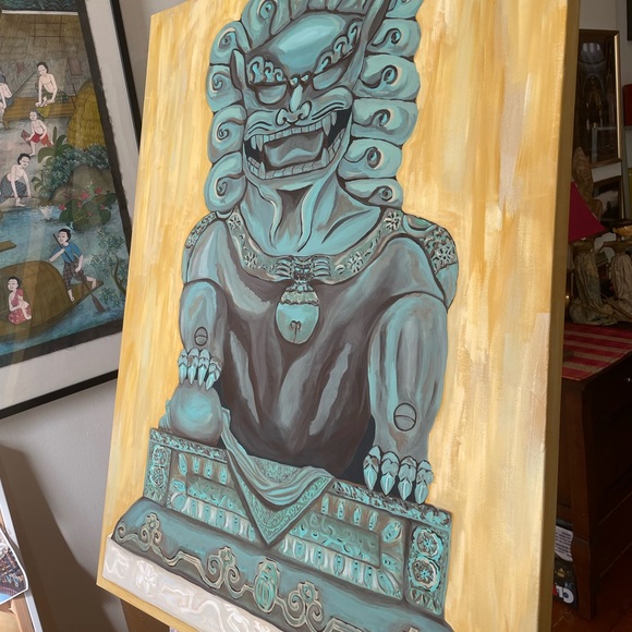 Original Art “Fu Dog” 2022 - Picture 3 of 5